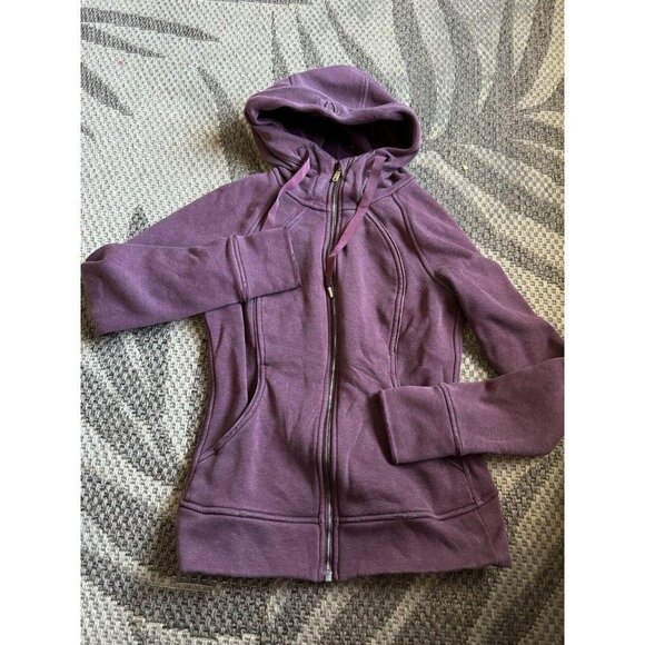 Lululemon Scuba Zip-Up High Neck Women's Sweater Magenta - Size 4 jacket - Picture 1 of 5